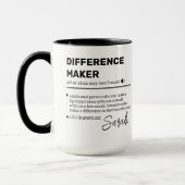 Personalized Difference Maker Mug, Appreciation  マグカップ (左)
