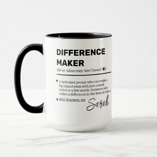 Personalized Difference Maker Mug, Appreciation  マグカップ (左)