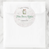 Personalized Dill Pickles Canning Stickers ラウンドシール (バッグ)