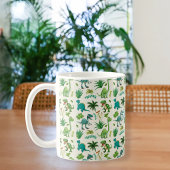 Personalized Dino Cup with Name, Customizable コーヒーマグカップ