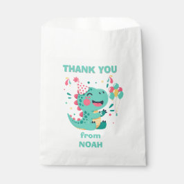 Personalized Dinosaur Birthday Favor Bag Boys フェイバーバッグ