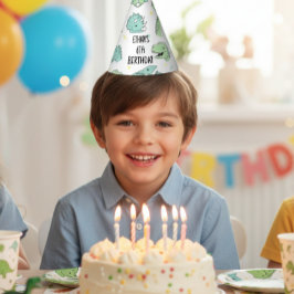 Personalized Dinosaur Birthday Hats | Dino Party パーティーハット