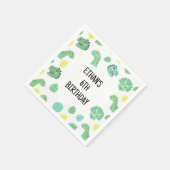 Personalized Dinosaur Birthday Napkins | Trendy  スタンダードカクテルナプキン (角)