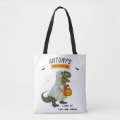 Personalized Dinosaur Halloween Tote Bag トートバッグ (正面)