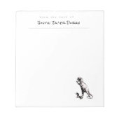 Personalized Dinosaur Notepad ノートパッド (正面)