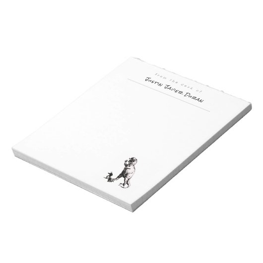 Personalized Dinosaur Notepad ノートパッド (回転)