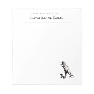 Personalized Dinosaur Notepad ノートパッド