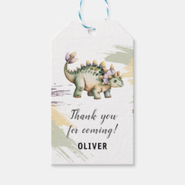 Personalized Dinosaur Thank You ギフトタグ
