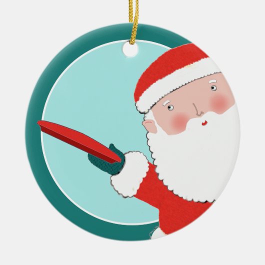 personalized disc golf collectible セラミックオーナメント (正面)