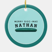 personalized disc golf collectible セラミックオーナメント (裏面)