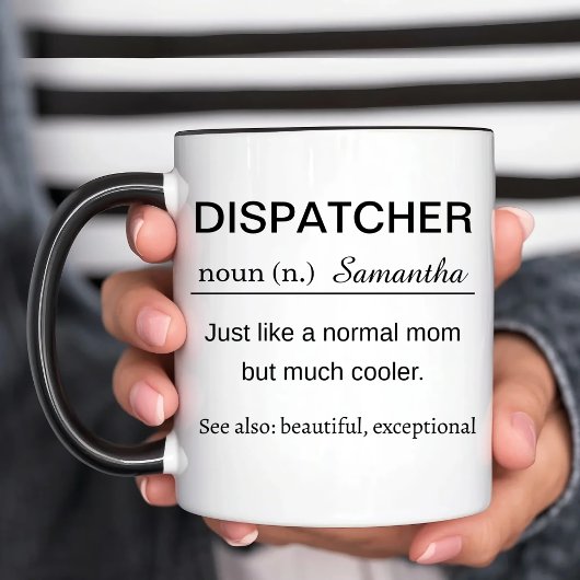 Personalized Dispatcher Definition Mug マグカップ
