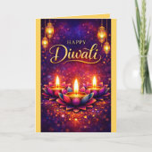 Personalized Diwali Celebration Festival Card カード (正面)