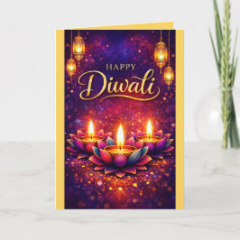 Personalized Diwali Celebration Festival Card カード
