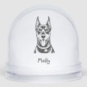 Personalized Doberman Dog Christmas (正面)