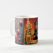 Personalized Doberman Pinscher Christmas Mug – Cus コーヒーマグカップ (正面左)
