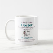 Personalized Doctor Appreciation コーヒーマグカップ (左)