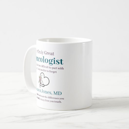 Personalized Doctor Appreciation コーヒーマグカップ (正面左)