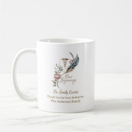 Personalized Doctor Appreciation New Beginnings コーヒーマグカップ