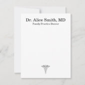 Personalized Doctor Note Cards ノートカード (正面)