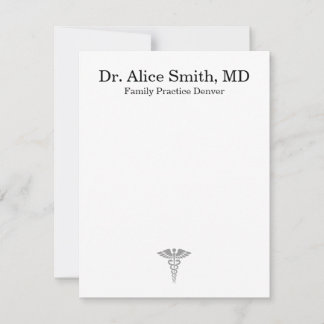 Personalized Doctor Note Cards ノートカード