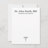 Personalized Doctor Note Cards ノートカード (裏面)