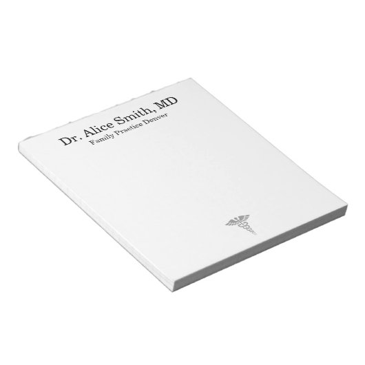 Personalized Doctor Notepad ノートパッド (アングル)