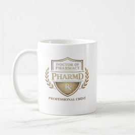 Personalized Doctor of Pharmacy Professional Crest コーヒーマグカップ