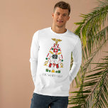Personalized Doctors and Nurses Christmas Tree Tシャツ<br><div class="desc">This Christmas graphic t-shirt is perfect for a doctor,  any medical assistant. Featuring medical assistants' tools of their trade all brought together int the shape of a tree. Perfect for those Christmas parties or as a Christmas gift! Unwrap the presents while wearing this and declaring your vocation</div>
