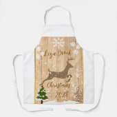Personalized doe Christmas bauble エプロン (正面)