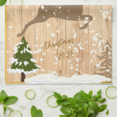 Personalized doe Christmas bauble キッチンタオル (折り畳み)