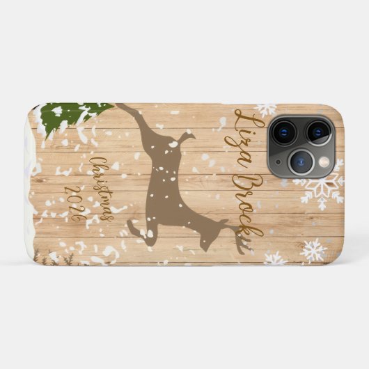 Personalized doe Christmas bauble Case-Mate iPhoneケース (裏面(横))