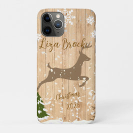 Personalized doe Christmas bauble iPhone 11 Proケース