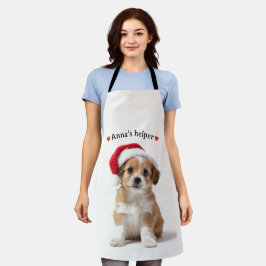 Personalized Dog Apron – Custom Photo & Text エプロン