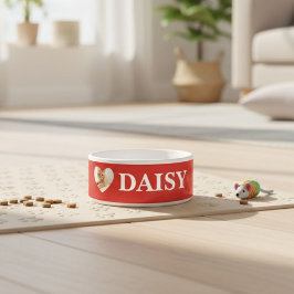 Personalized dog bowl with pet's photo + name Pers ボウル