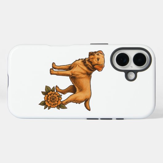 Personalized dog breed phone case for iPhone Case-Mate iPhoneケース (裏面 (横))