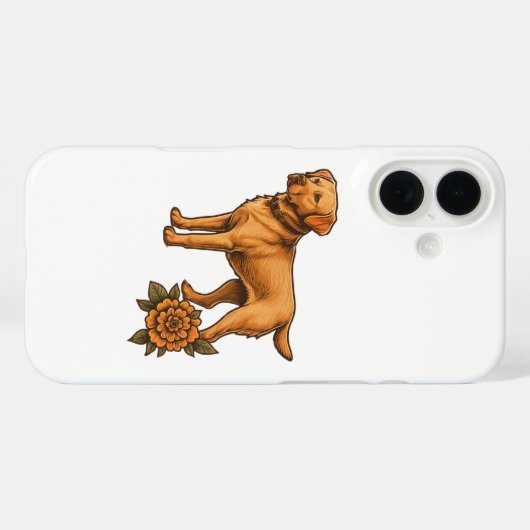 Personalized dog breed phone case for iPhone Case-Mate iPhoneケース (裏面 (横))