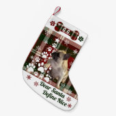 Personalized Dog, Cat, Animal Christmas Stocking スモールクリスマスストッキング (正面 (吊り時))