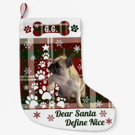 Personalized Dog, Cat, Animal Christmas Stocking スモールクリスマスストッキング