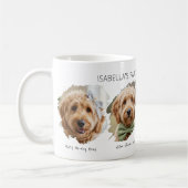 Personalized Dog Coffee Mug Cute Pet Lover Gift コーヒーマグカップ (左)