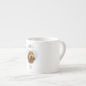 Personalized Dog Dad | Custom Pet Photo Heart  エスプレッソカップ (正面右)