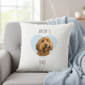 Personalized Dog Dad | Custom Pet Photo Heart クッション