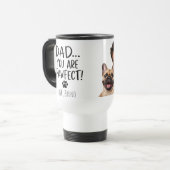 Personalized Dog Dad Travel Mug | Modern Cool Gift トラベルマグ (正面左)