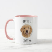 Personalized Dog GRANDMA Photo Mug | Custom Gift マグカップ (左)