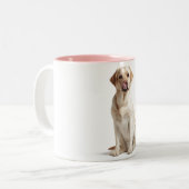 Personalized Dog Lover Mug – Custom Pet Name ツートーンマグカップ (正面左)