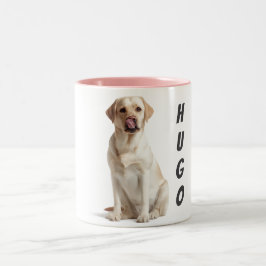 Personalized Dog Lover Mug – Custom Pet Name ツートーンマグカップ