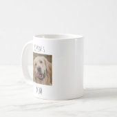 Personalized Dog Mom 2 Photo Mug | Custom Gift コーヒーマグカップ (正面左)
