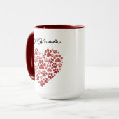 Personalized Dog Mom – Custom Name Mother’s Day マグカップ (正面左)