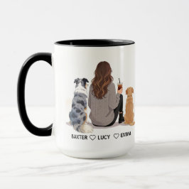 Personalized Dog Mom – Custom Name Mother’s Day マグカップ
