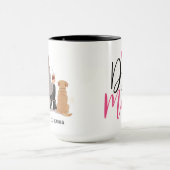 Personalized Dog Mom – Custom Name Mother’s Day マグカップ (中央)
