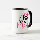 Personalized Dog Mom – Custom Name Mother’s Day マグカップ (正面右)